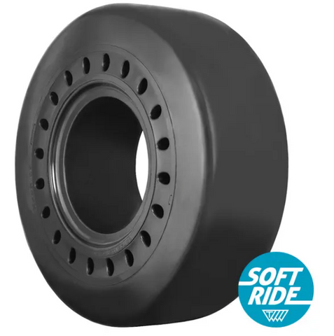 17.5-25 Brawler SolidFlex HPS Smooth Tire & Wheel Assembly (Aperture)