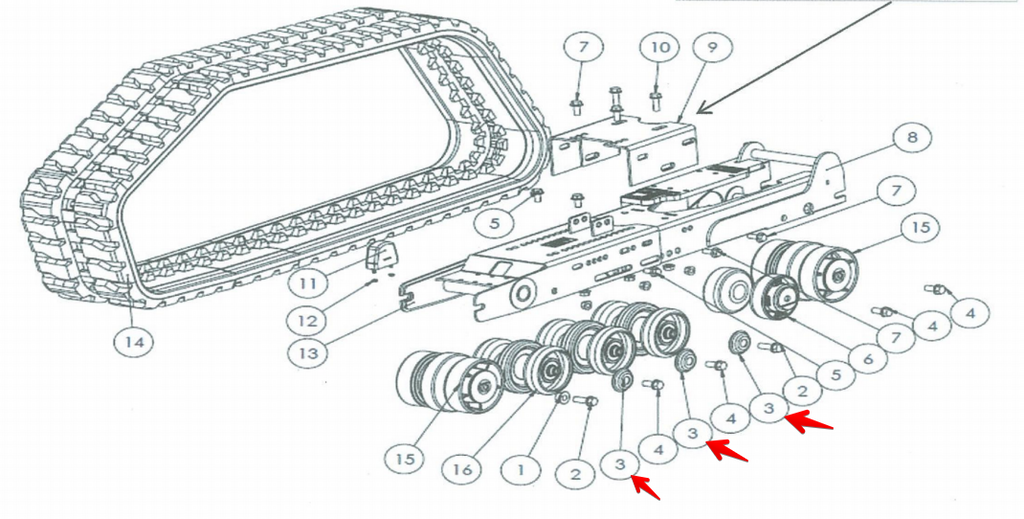 401118 Dust Cover, OEM Genuine Loegering 86+ VTS Track