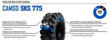 10-16.5 (265/70-16.5) Camso SKS 775 Tire, L-5, 10-Ply Rating (8.957.8437)