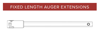48" Premier Auger Extension Assembly, 2" Hex (48" Fixed Length)
