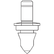 113724 Bullet Tooth For McMillen Rock Ripper Auger, 0.77" Diameter Shank (Paladin)