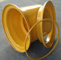 WA25X17-3 928G Wheel Assembly, 16 Bolt Hole Three Piece, Caterpillar 924F/G/GZ/H 928G/HZ 930G IT24F IT28G