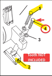 Bolt Screw, Bradco HHC M16-1.50 X 75MM (For Mulcher Reversible Claw Tooth)