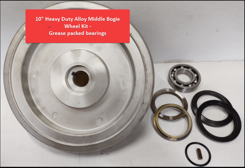 10" Alloy Mid-Bogie Wheel Kit, Cat 277D 287D 297D, Terex SR|PT|RT Multi-Terrain Loader