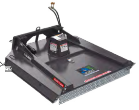 60" Bradco Ground Shark™ SD Skid Steer Brush Cutter, 15GPM-25GPM, 1/2" QD