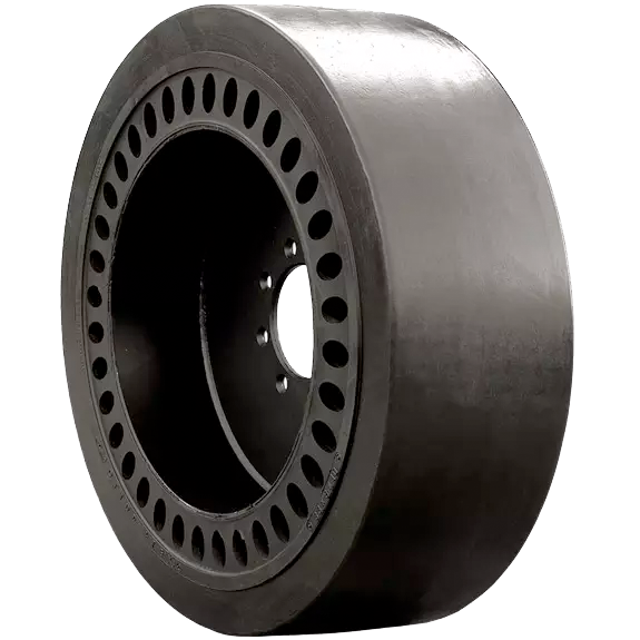 31x5x9 (10-16.5) Brawler Solidflex HD Molded Skid Steer Tire & Wheel Assembly (Smooth)