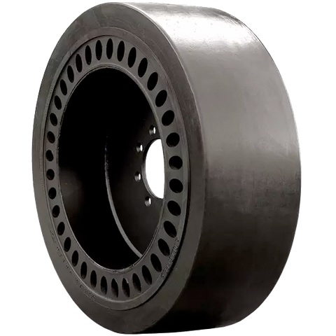 33x6x10 (12-16.5) Brawler Solidflex HD Molded Skid Steer Tire & Wheel Assembly (Smooth)