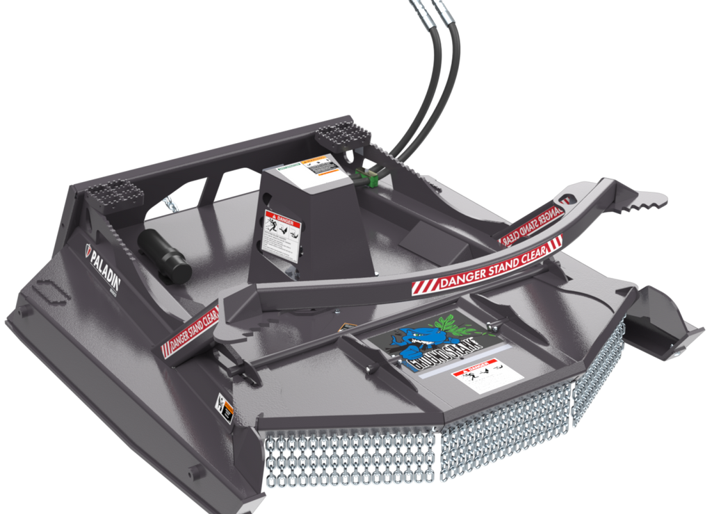 72" Bradco Ground Shark™ HD Heavy Duty Skid Steer Brush Cutter, 20GPM-34GPM, 1/2" QD