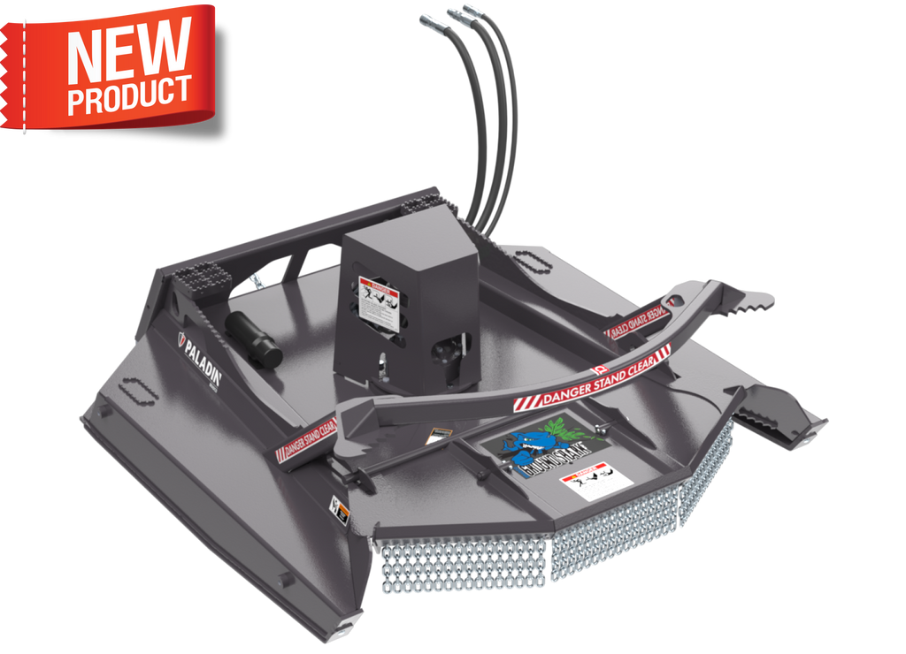 72" Bradco Ground Shark™ HP High Performance Skid Steer Brush Cutter, 30GPM-45GPM, 3/4" QD