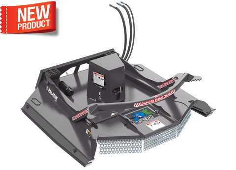 84" Bradco Ground Shark™ HP High Performance Skid Steer Brush Cutter, 30GPM-45GPM, 3/4" QD