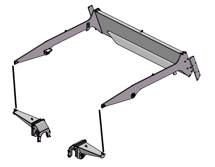 Tailgate, Komatsu HM400-5 Articulated Dump Truck Tailgate Group