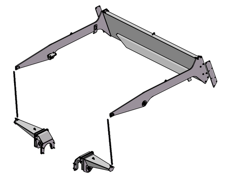Tailgate, Komatsu HM400-5 Articulated Dump Truck Tailgate Group