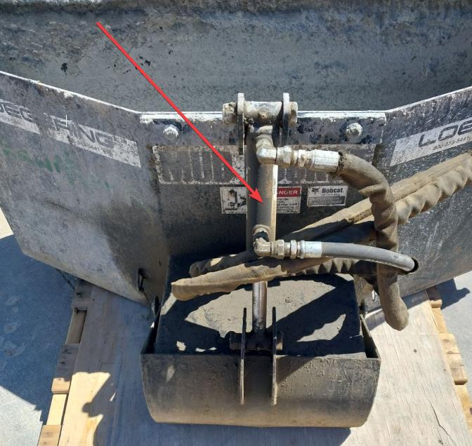 2090-051 Hydraulic Cylinder, OEM Genuine Loegering Mud Bucket