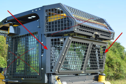 Rear Screen, Komatsu  D39PX-24, D51PX-24, & D37PX-24, Diamond
