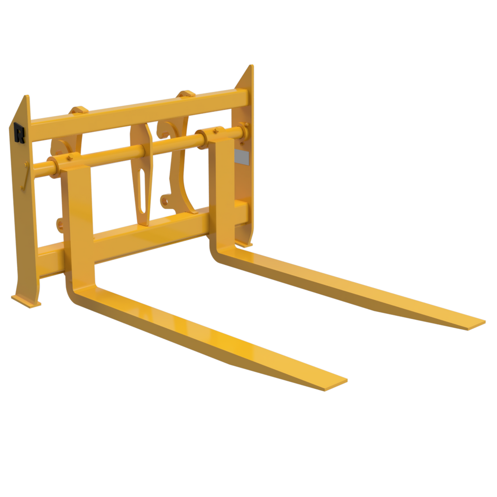 96" Rockland Utility Construction Forks, 21,150 Lb Capacity, 96" Carriage, Manual Type (20/30/40 Class)