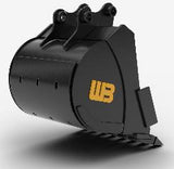 Werk-Brau (WB) 12" Coral Rock Bucket, Universal Mini-Ex and Backhoe U1