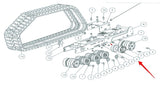 601817 Split Bogie Assembly, 50+ VTS, Genuine Loegering VTS Track (Supersedes 601350)