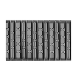 15x4x51 Non-Metal Core Rubber Tracks, ASV PT70, SR70, Terex PT70, Two Row