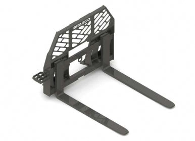 Bradco Pallet Fork Frame With 48" Forks, For Skid Steers, 5,500 Lb Forks, Class II ITA, 30945-0022-102034
