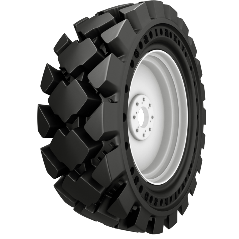 30X10-16 (10-16.5) Galaxy Hulk SDS Solid w/Apertures, Skid Steer Tire & Wheel Assembly, 589717 589718