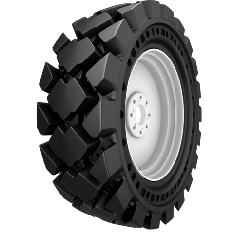 30X10-16 (10-16.5) Galaxy Hulk SDS Solid w/Apertures, Skid Steer Tire & Wheel Assembly, 589717 589718