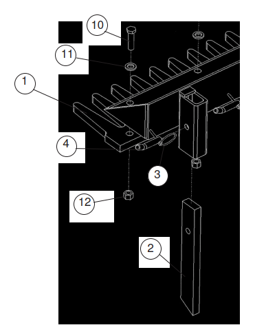 65-P2-107 Eliminator Scarifying Tooth-12” Fixed Length, Loegering OE ...