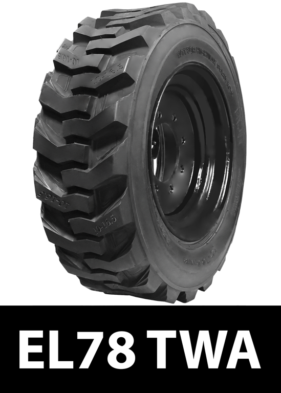 12-16.5 Westlake EL78 Right-Hand 12-Ply, R-4 Traction Tire/Wheel Assembly For Skid Steer Loaders (SSL)